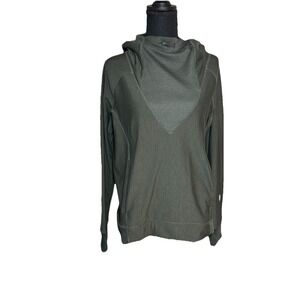Indygena Bunda Pullover Hoodie Women Medium Forest Green Fleece Lined